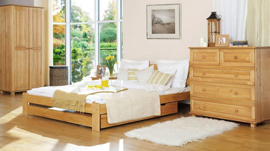 Meble Magnat łóżko drewniane sosnowe Lidia 120 różne kolory wymiary