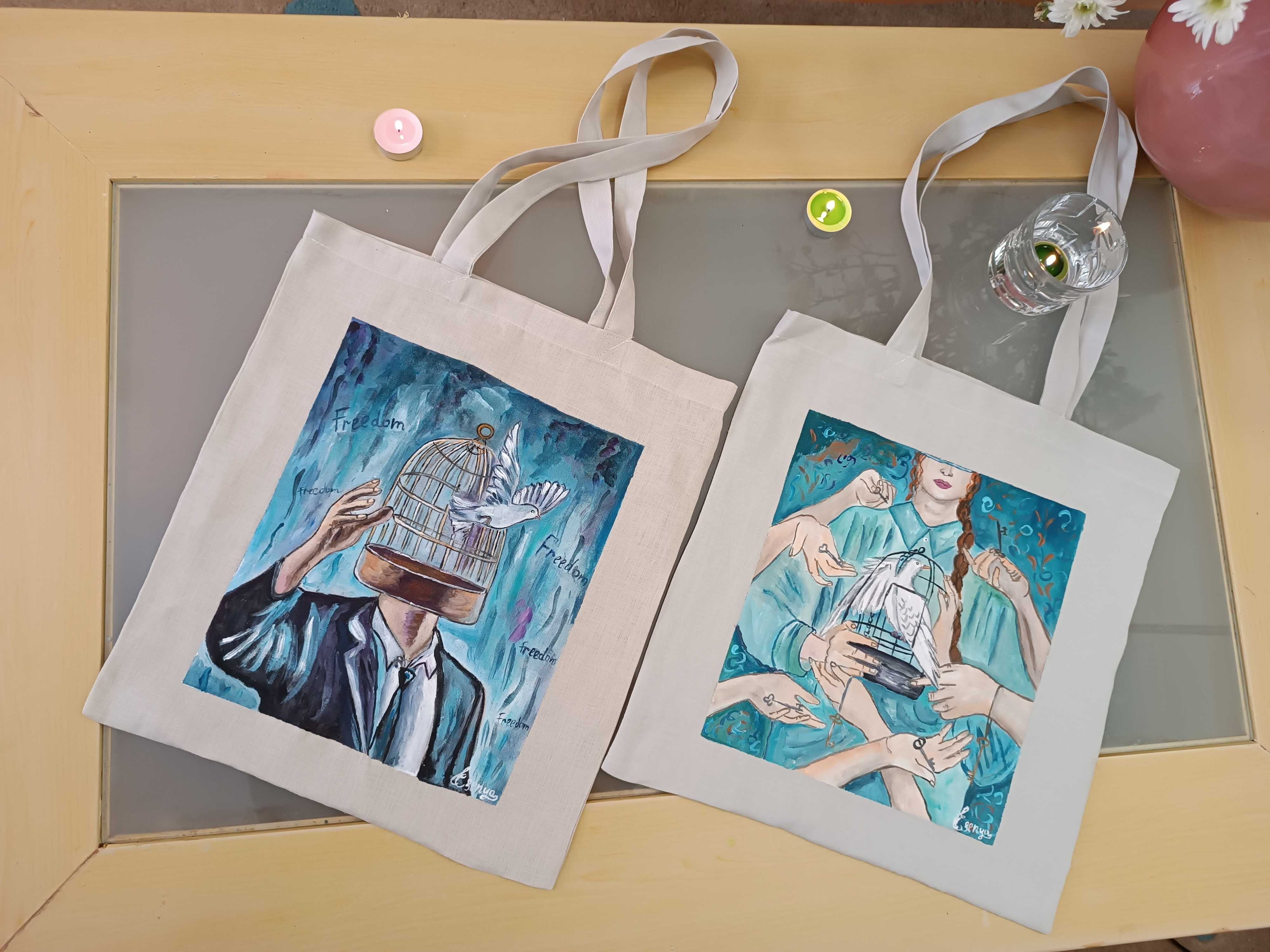 Tote Bag Pintado à mão