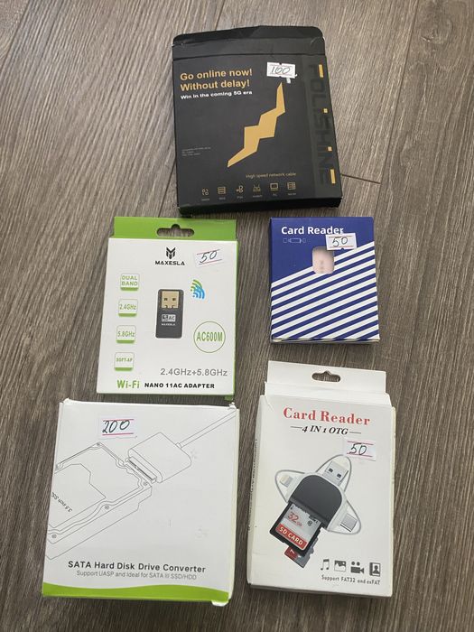 Адаптери usb хаби картрідери