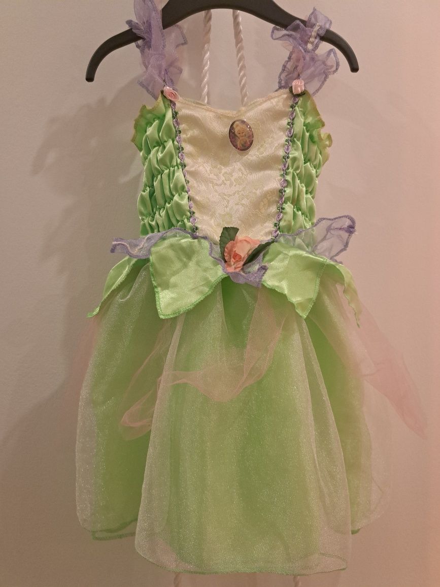 Strój sukienka suknia Dzwoneczek księżniczka wróżka zielona