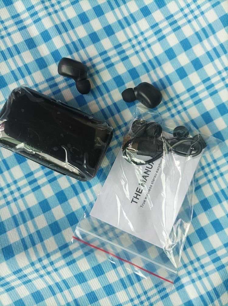 Навушники бездротові 9D F9-5 Bluetooth Black із зарядним кейсом