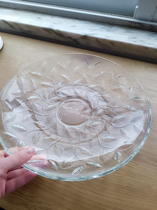 Prato novo de vidro  33 cm