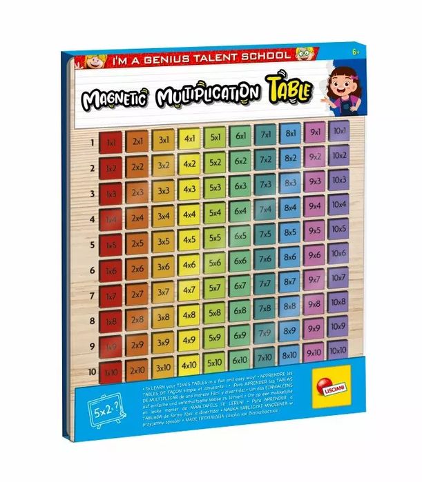 I'm a Genius - Magnetyczna tabliczka mnożenia. Lisciani