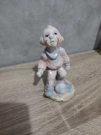 Stara figurka klauna porcelana