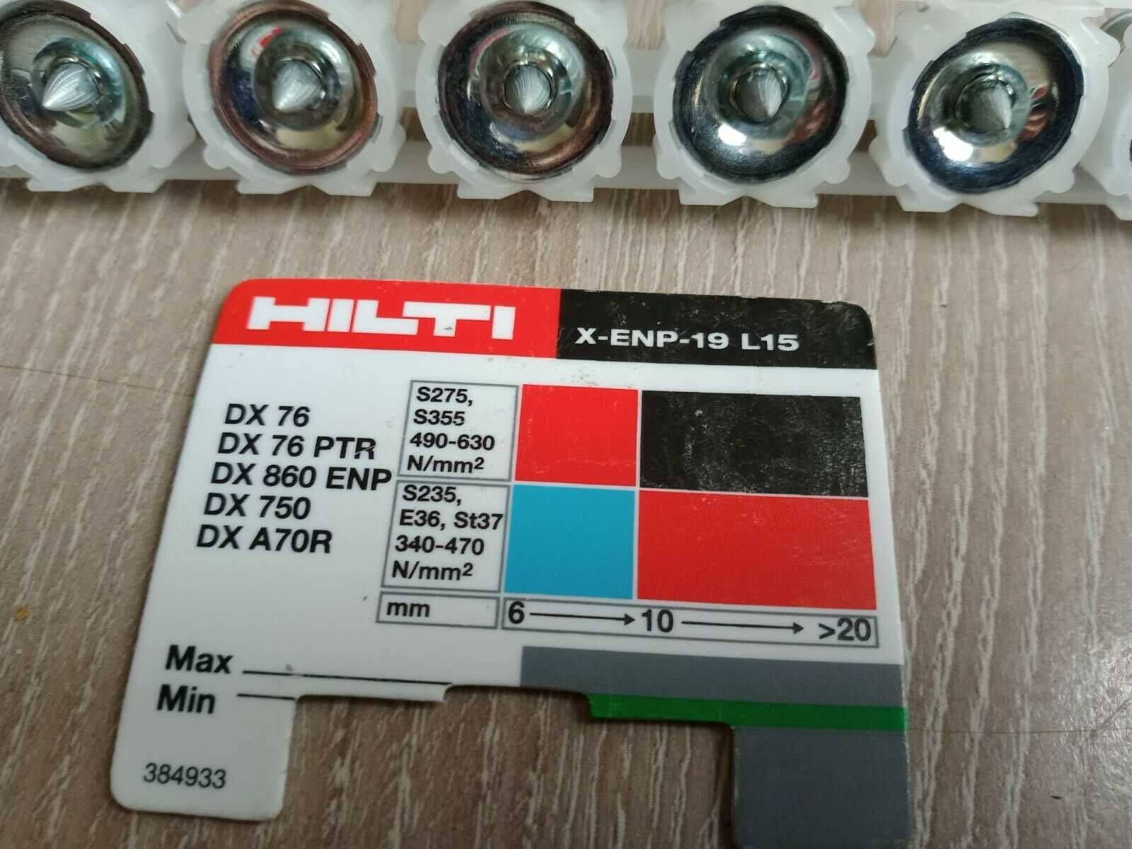 1200 Pregos em pente HILTI X-ENP-19 L15