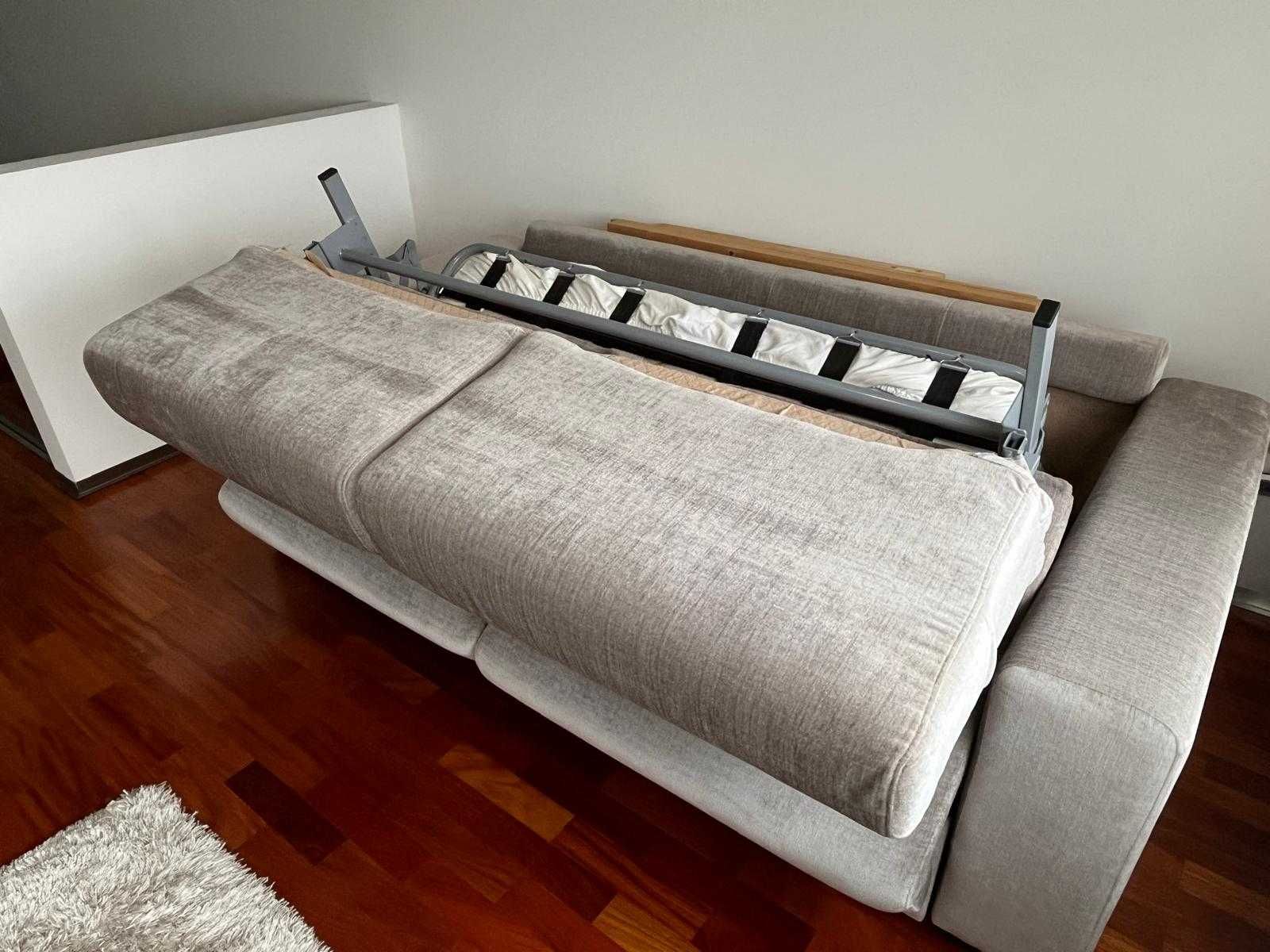 Sofá cama cinzento