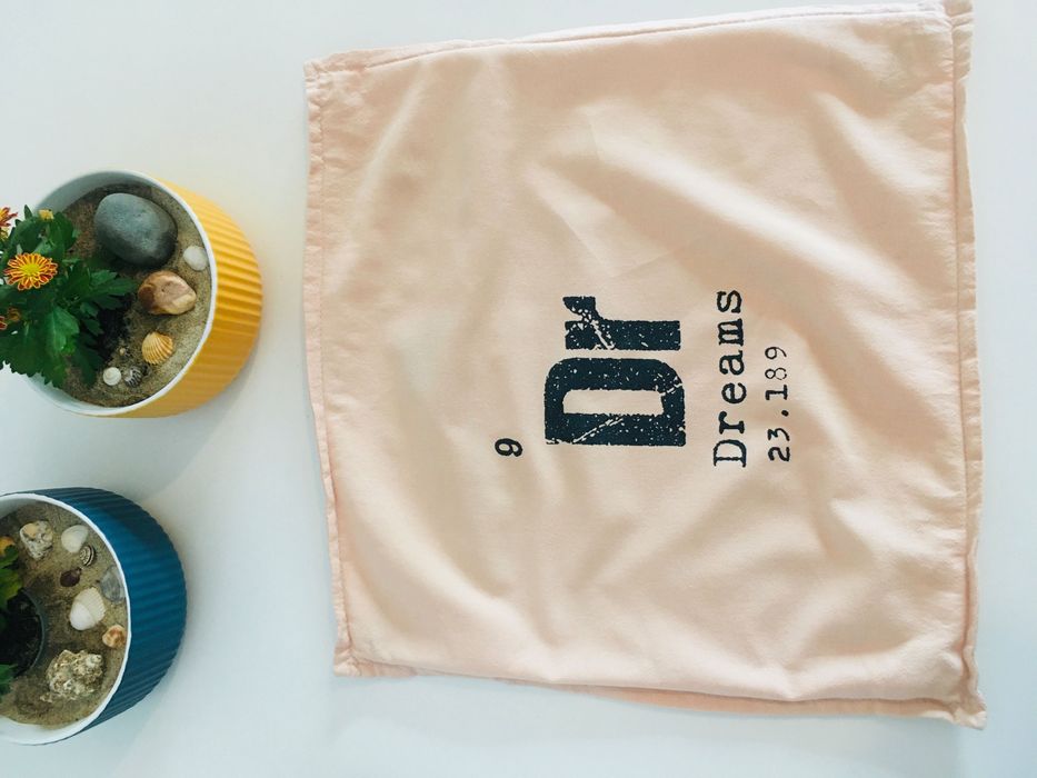 Capa almofada decoração 45x45 rosa dreams