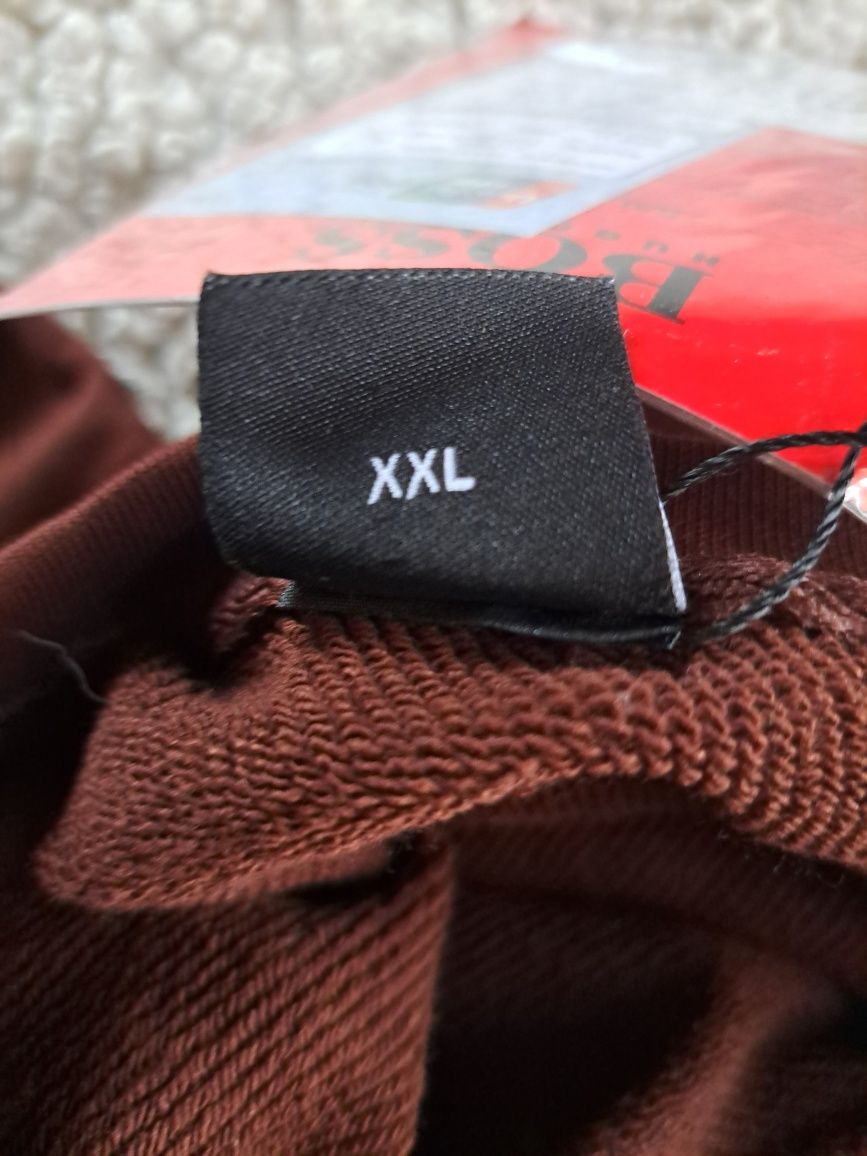Bluza męska brązowa 2xl nowa bawełna prezent 3nitkowa