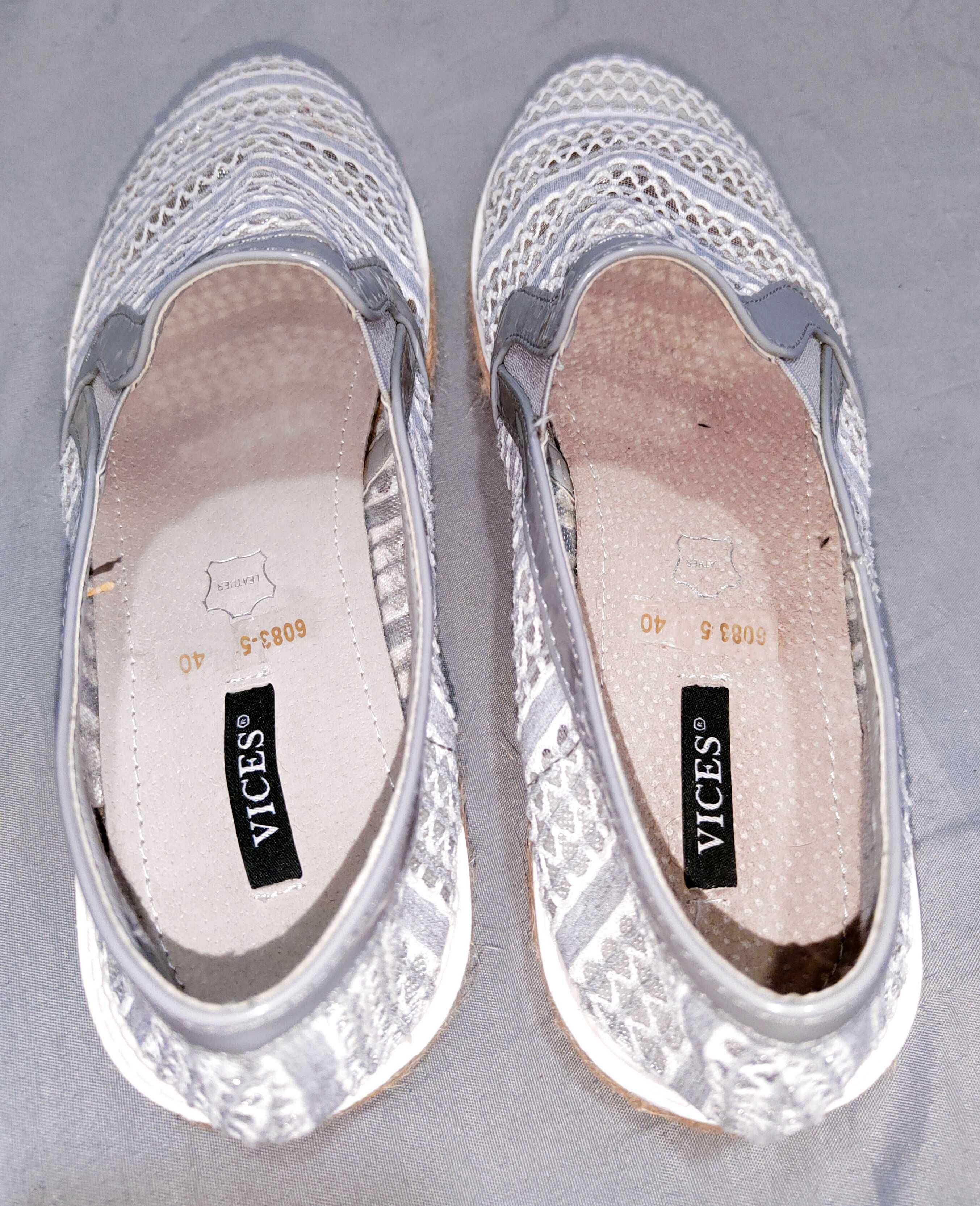 VICES espadryle letnie wygodne siateczka roz 40