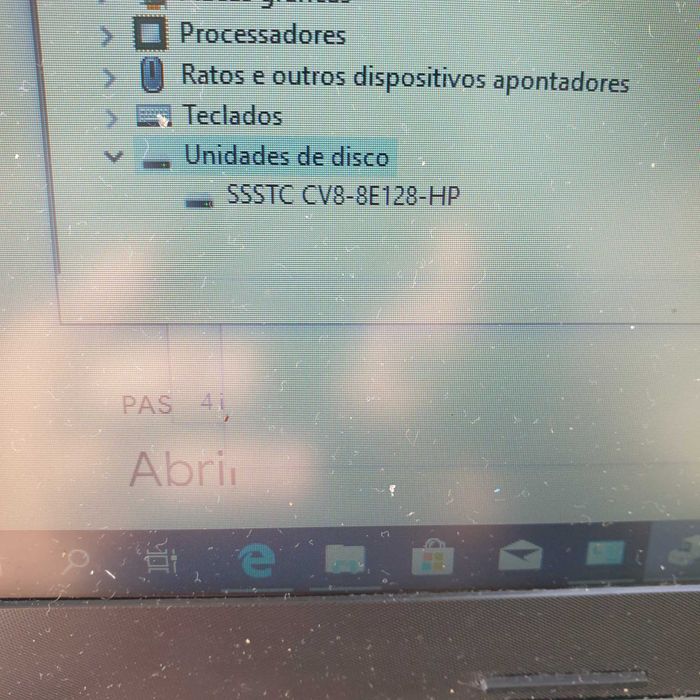 disco SSD M2 de um HP 250 g7 128gb, sem anomalia