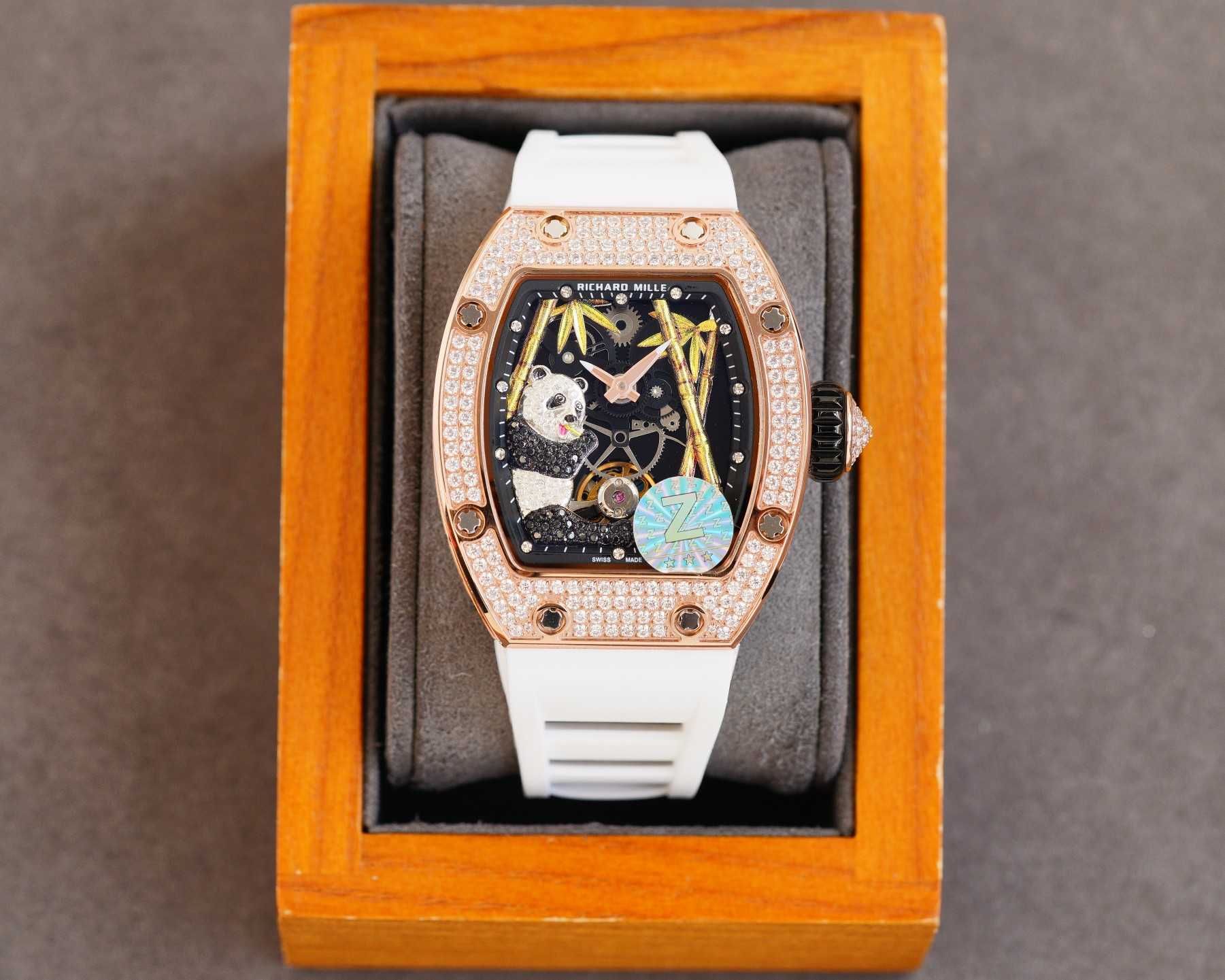 Automatyczny damski zegarek Richard Mille RM26-01 Tourbillon Panda