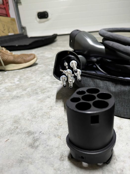 Cabo EV BOKMAN tipo2, modo 3/ 32A/ 22kW / Trifásico / 5m - danificado