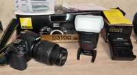 Фотоапарат дзеркальний Nikon D3100 + спалах Yongnuo YN468