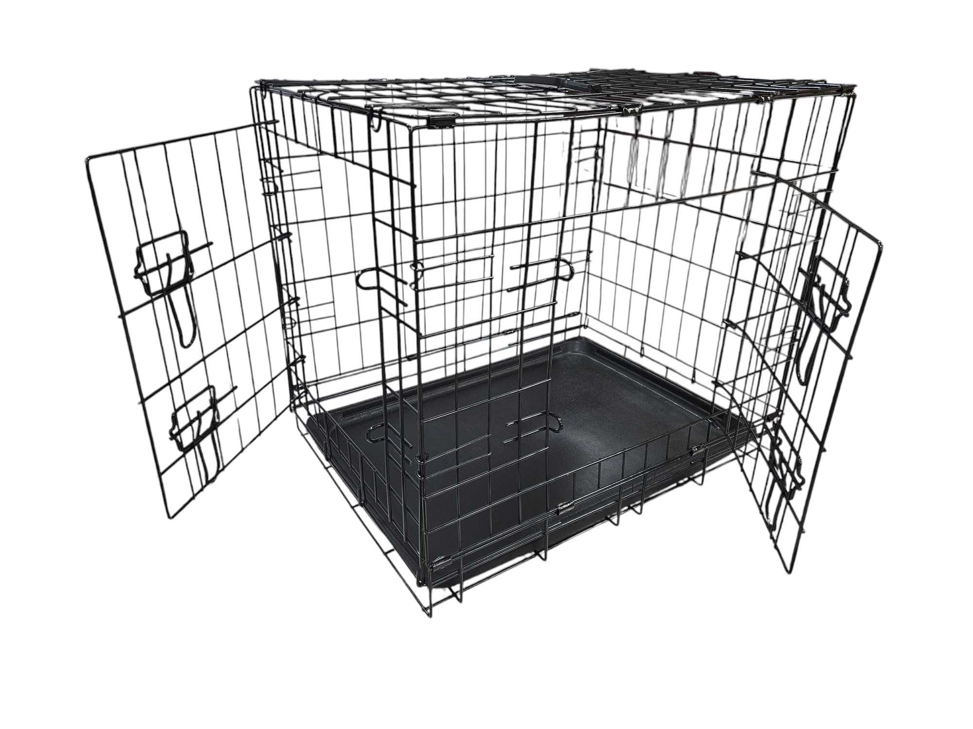 Klatka metalowa dla psa duża transporter kojec 75x52x59