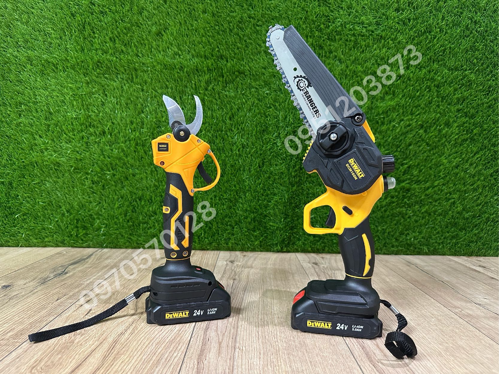 Набор 2/1 DeWALT Секатор DCMPP540P1 + Мини пилка DCM160N 24V5Ah (2акб)
