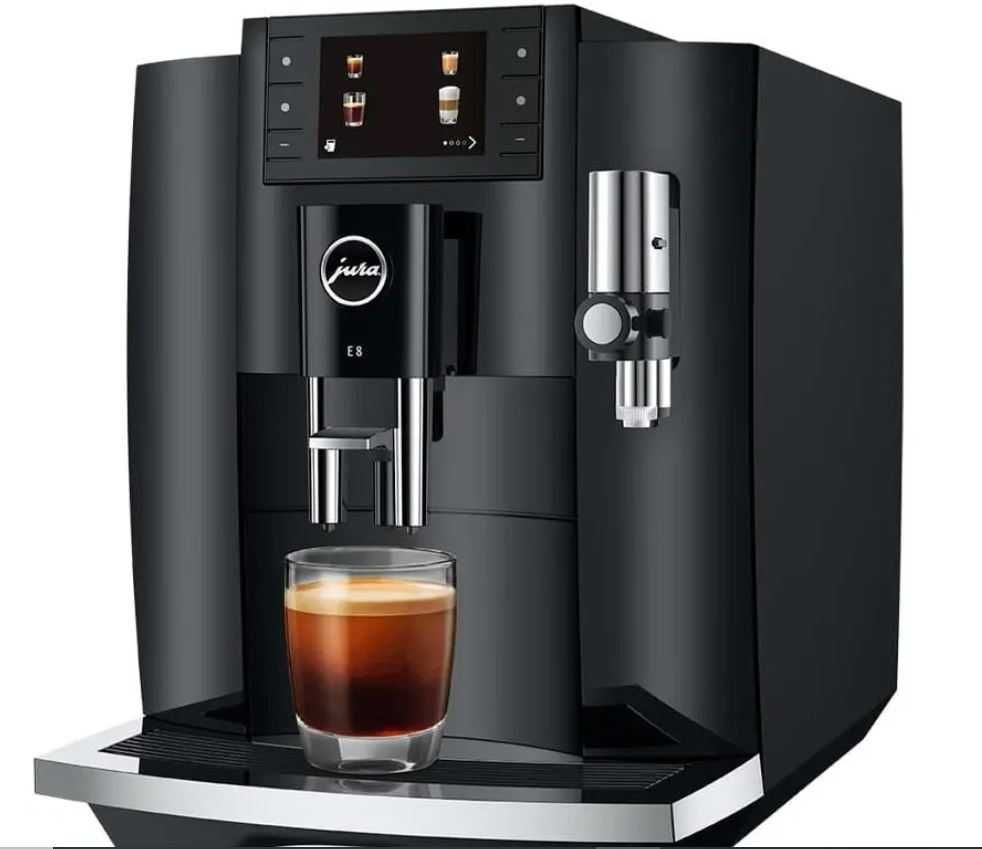 JURA E8 (EC) Piano Black, Najnowszy model, 2 lata gwarancji