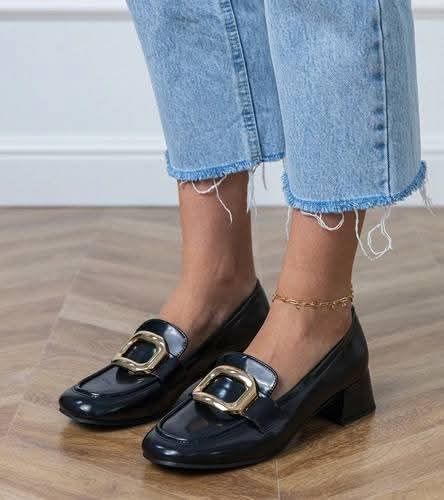 Półbuty damskie czarne