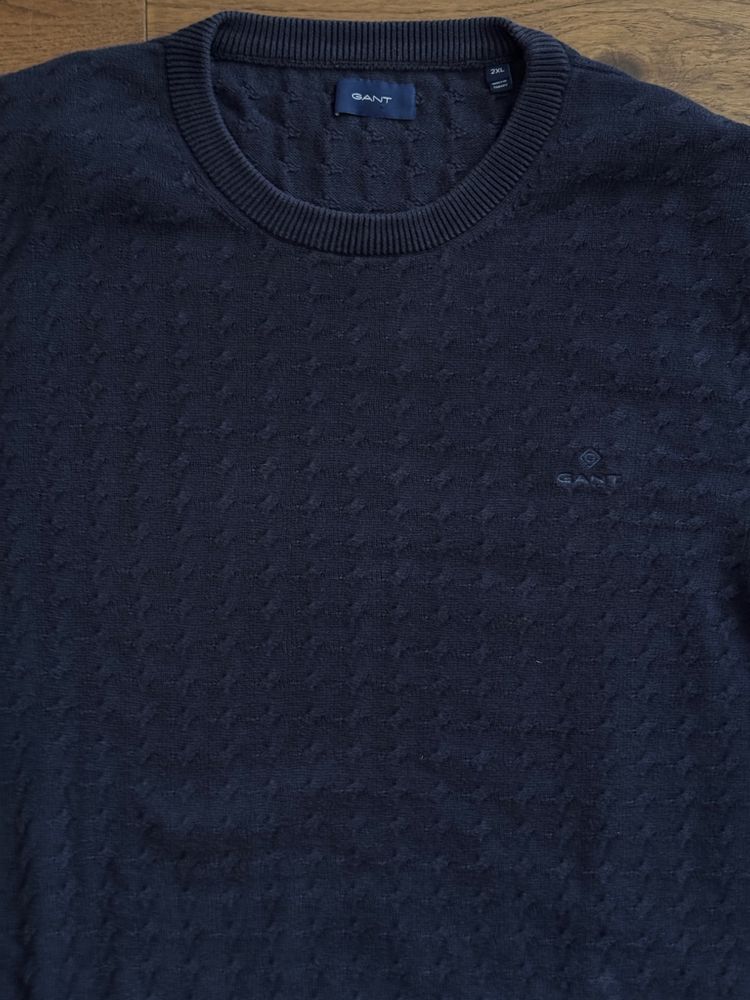 Granatowy sweter GANT w rozmiarze XXL