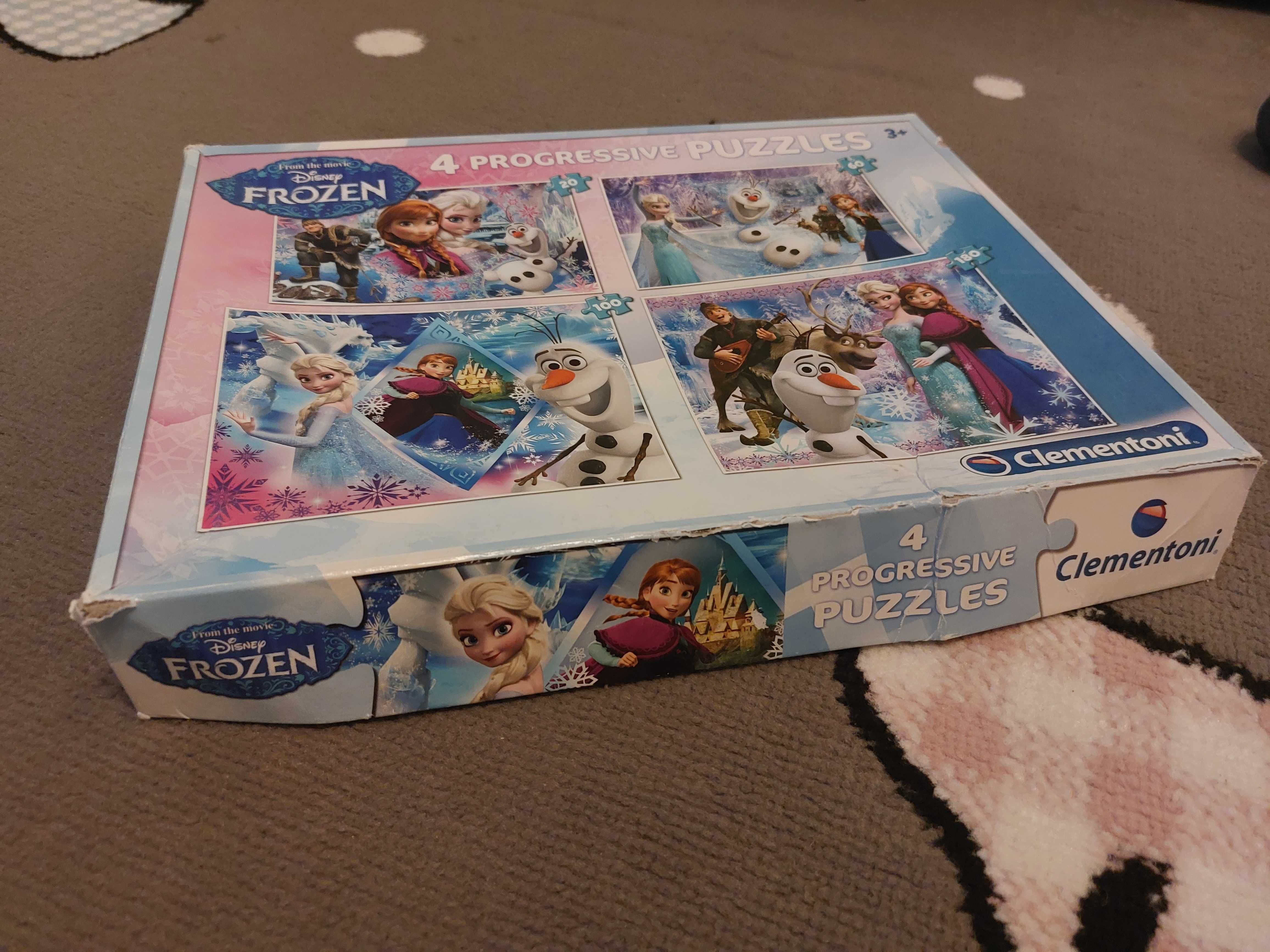 Puzzle 4 w 1, Kraina lodu, Frozen, Clementoni