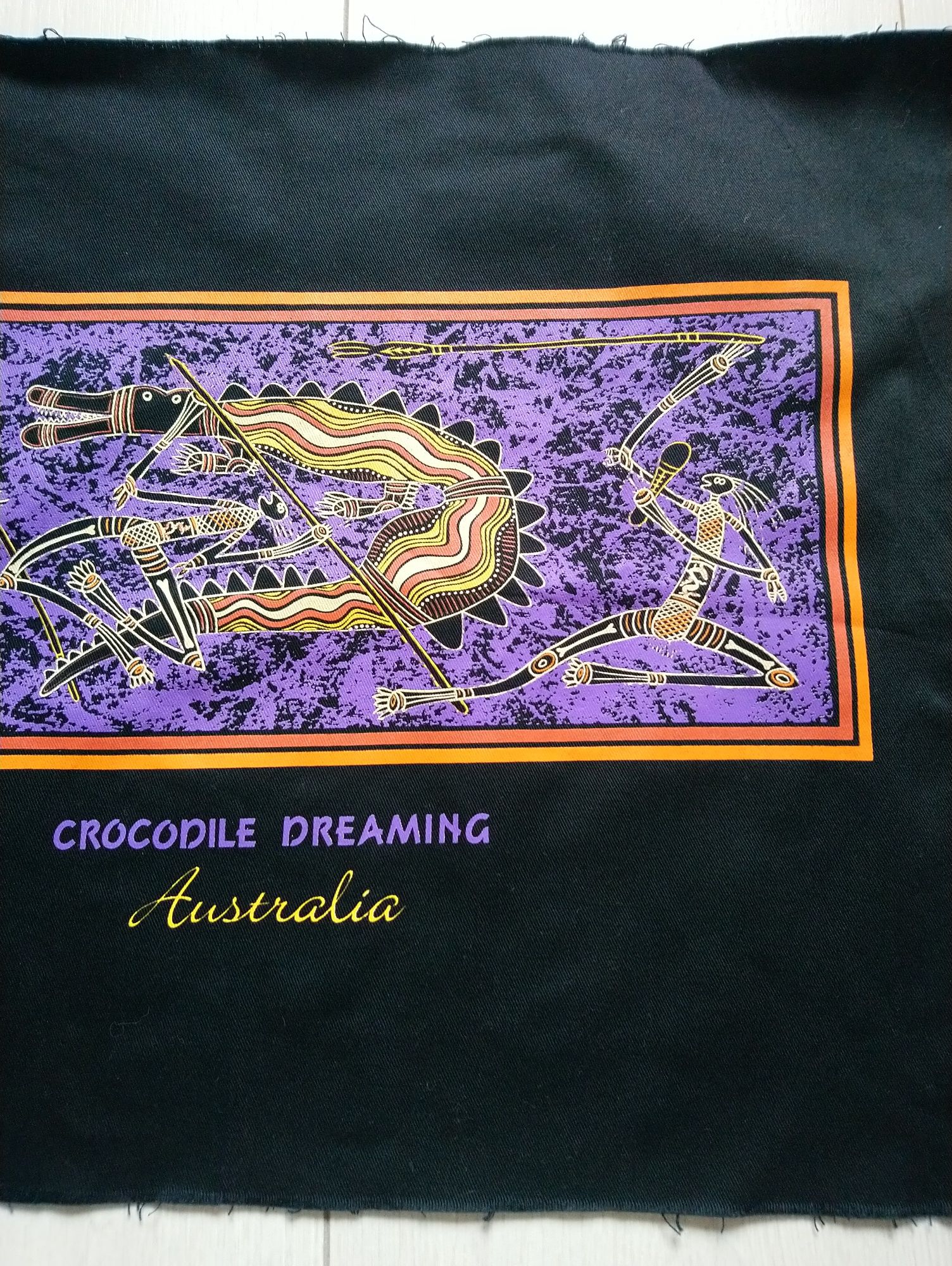 На тканині малюк Crocodile Dreaming Australia