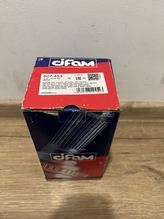 Шрус Cifam 607453 на Renault Master Opel Movano