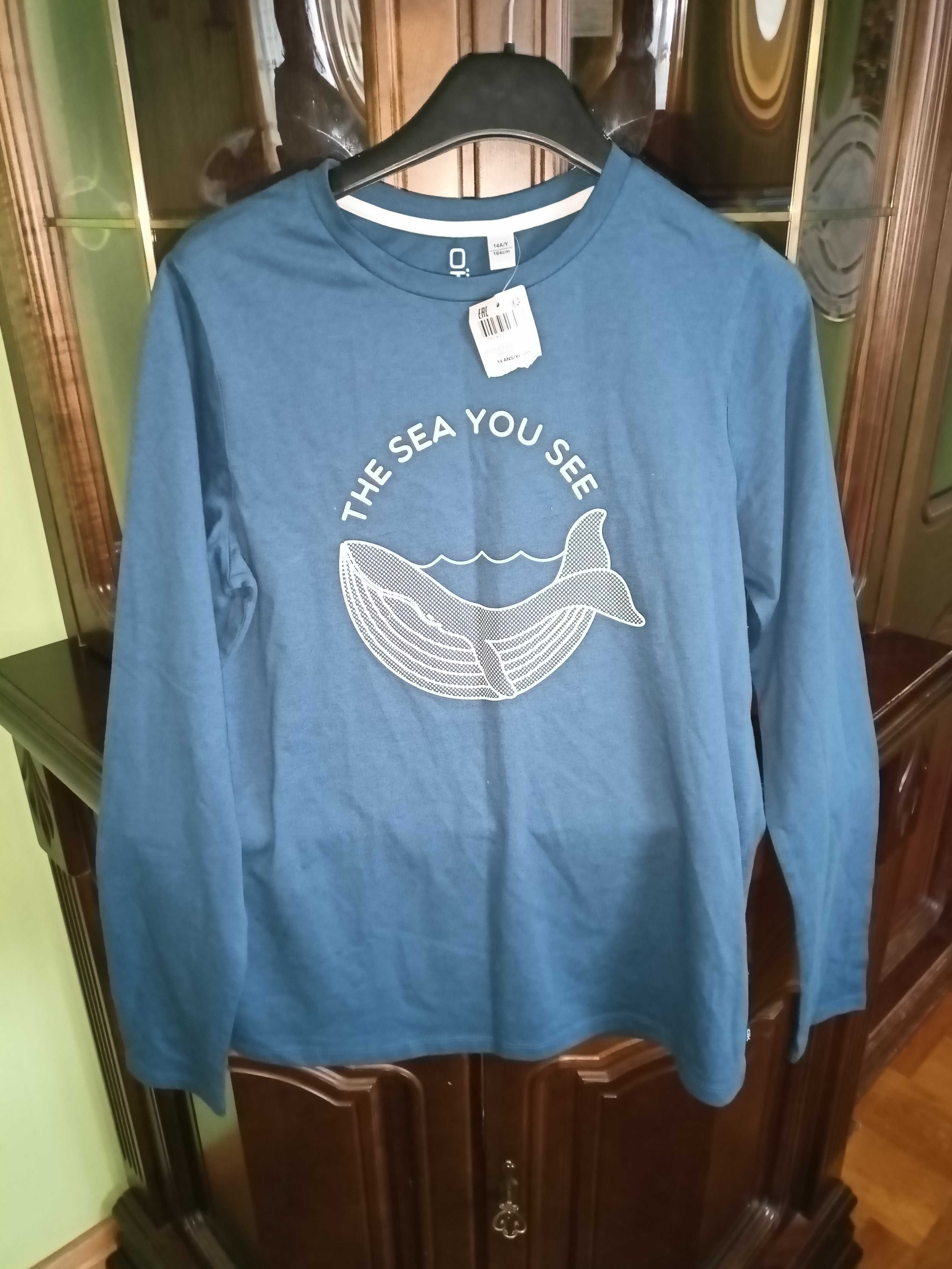 Bluza Teeshirt "The sea you see" na chłopca 14 lat