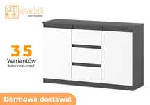 Komoda Agnes 120cm z Szufladami 2D/3SZ Do Salonu Tania