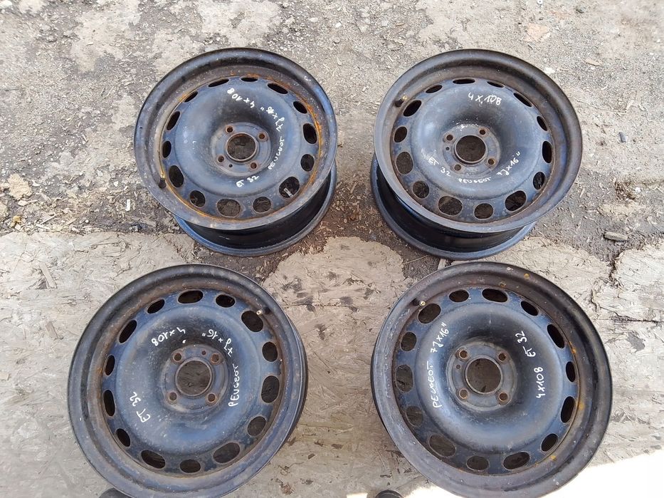 felga stalowa peugeot citroen 16&quot; 7.0 4x108 et32