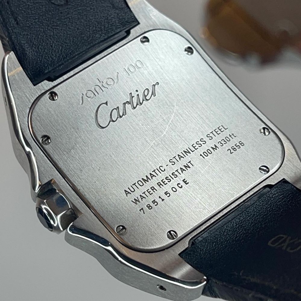 Cartier Santos 2656 38мм мужские швейцарские наручные часы