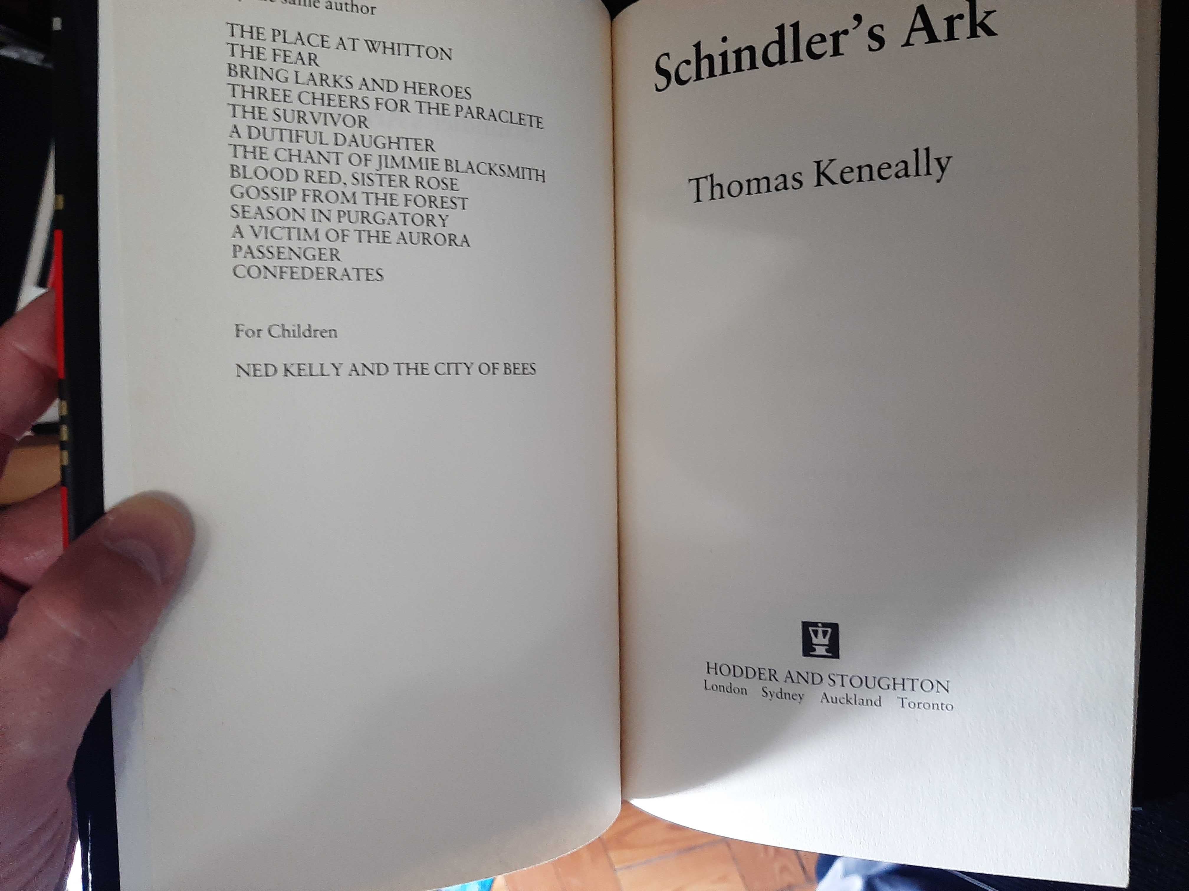 Thomas Keneally – Schindler's Ark (Schindler's List)