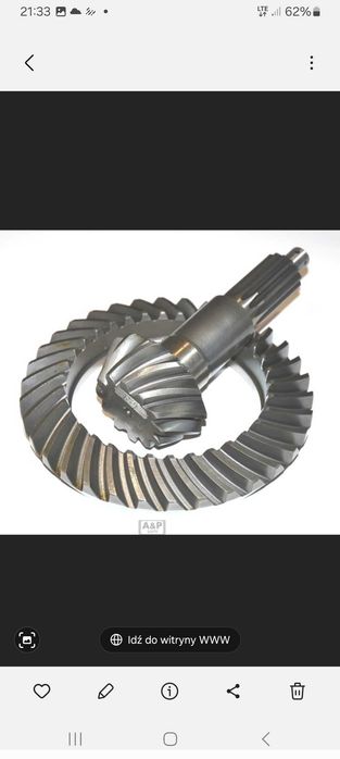 Wałek atakujący z kołem talerzowym 12 x 34 zęby