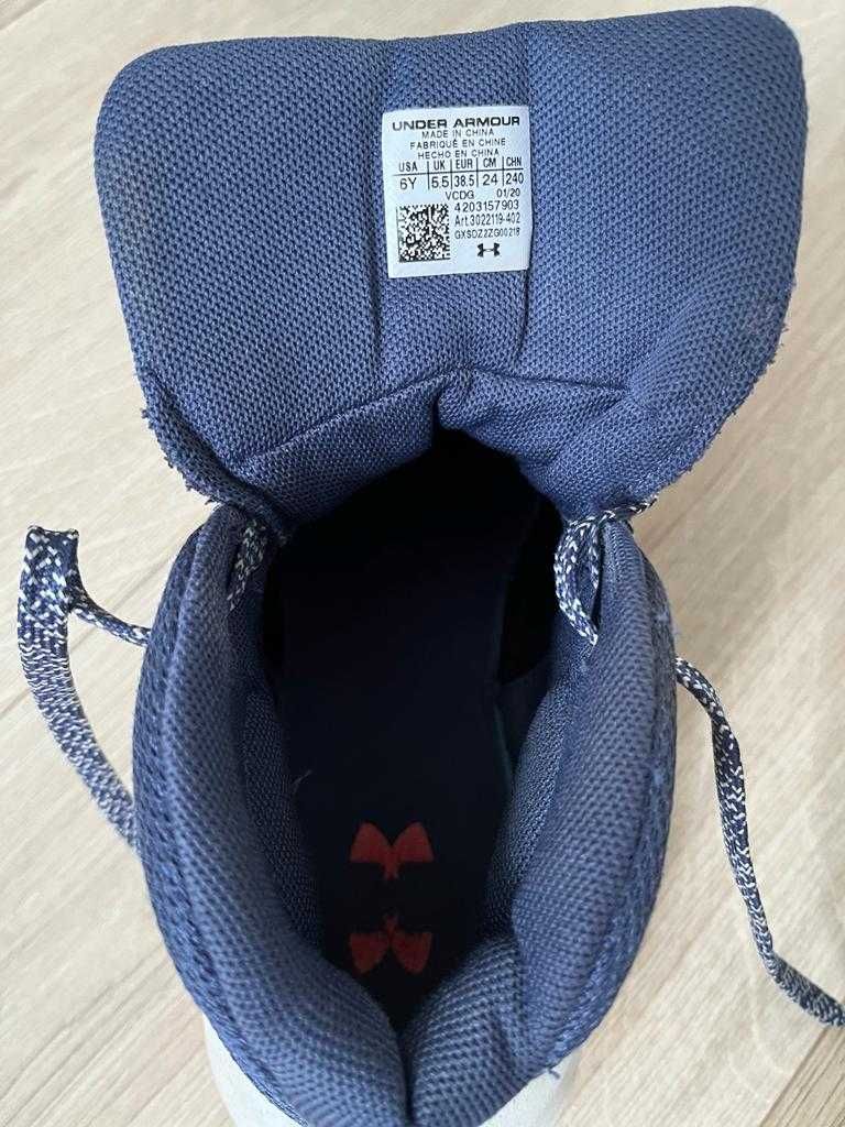 Buty do koszykówki dziecięce, wysokie adidasy r. 38,5 - Under Armour