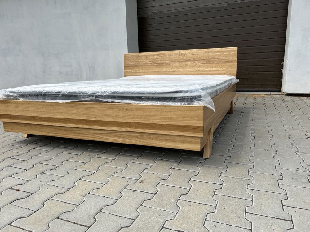 Łóżko dwuosobowe z naturalnego Dębu