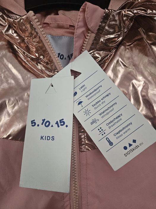 Cienka kurtka wiatrówka 5.10.15 rozmiar 116