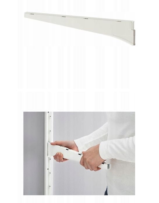 Ikea biały wspornik Algot do koszy drucianych