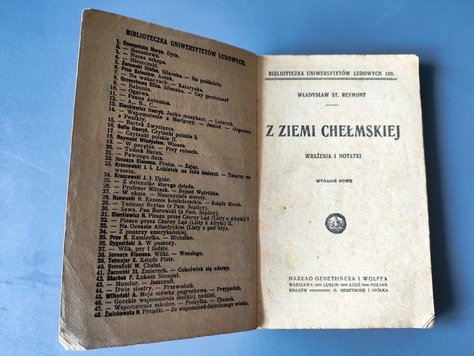 Reymont Władysław St. - Z ziemi chełmskiej. Wrażenia i notatki