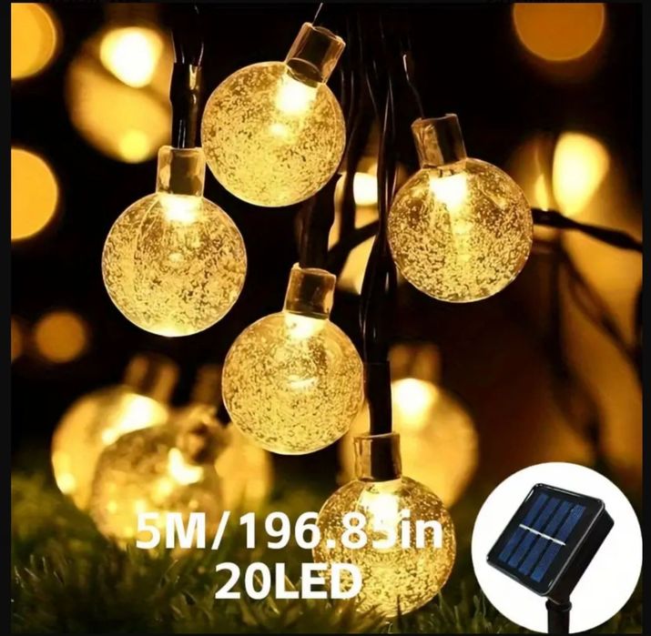 Гірлянди на сонячній батареї