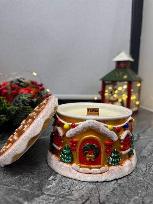 Новорічна свічка ручної роботи