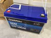 Продам аккумуляторную батарею AGM 12V 100ah GreenAkku