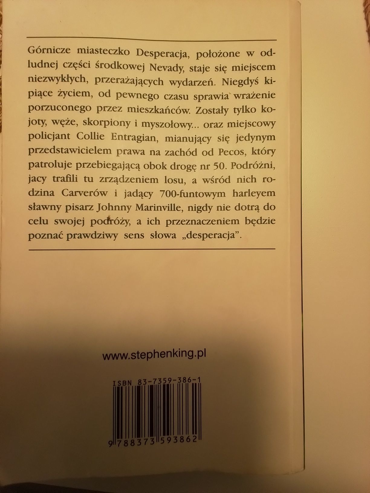 Desperacja Stephen King Horror