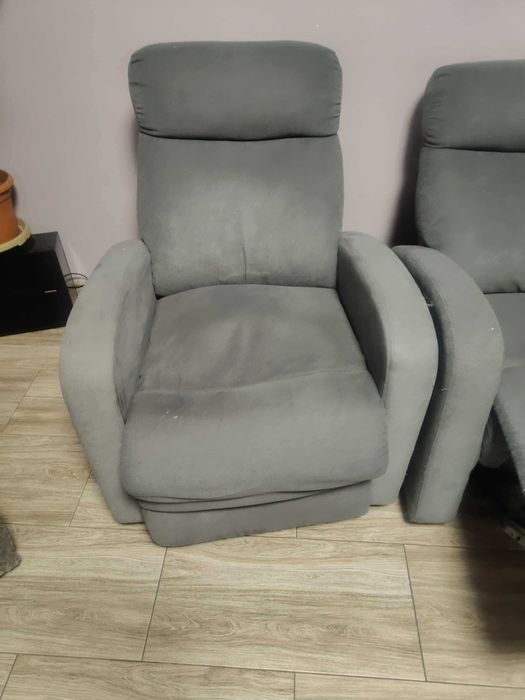 Sofa z funkcją relaksu + fotel