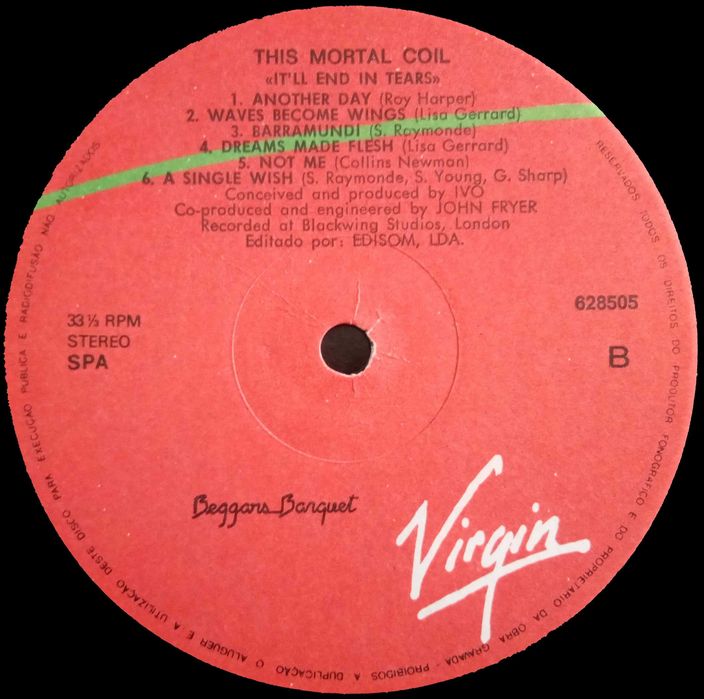 This Mortal Coil	- - - - -	It'll End In Tears	- - - - -	LP