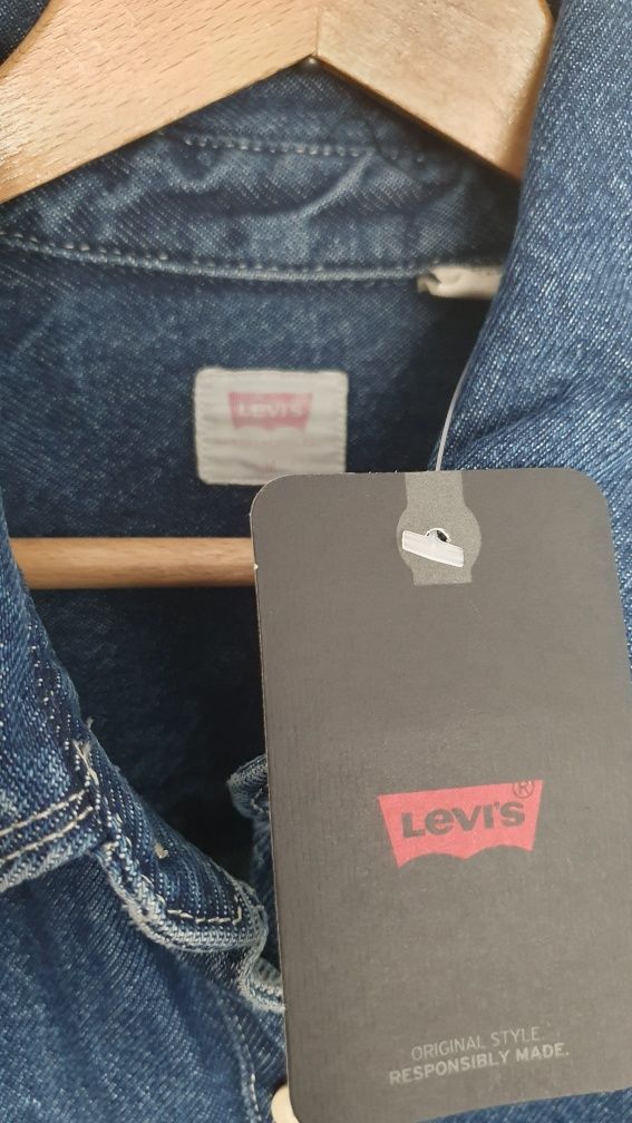 Levi's - nowa sukienka koszulowa - M - gruby jeans