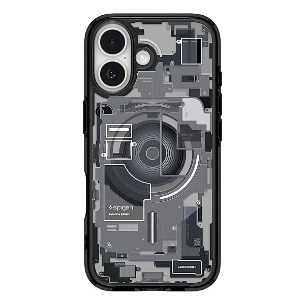 Etui Spigen Ultra Hybrid MagSafe na iPhone 17 Zero One - czarne