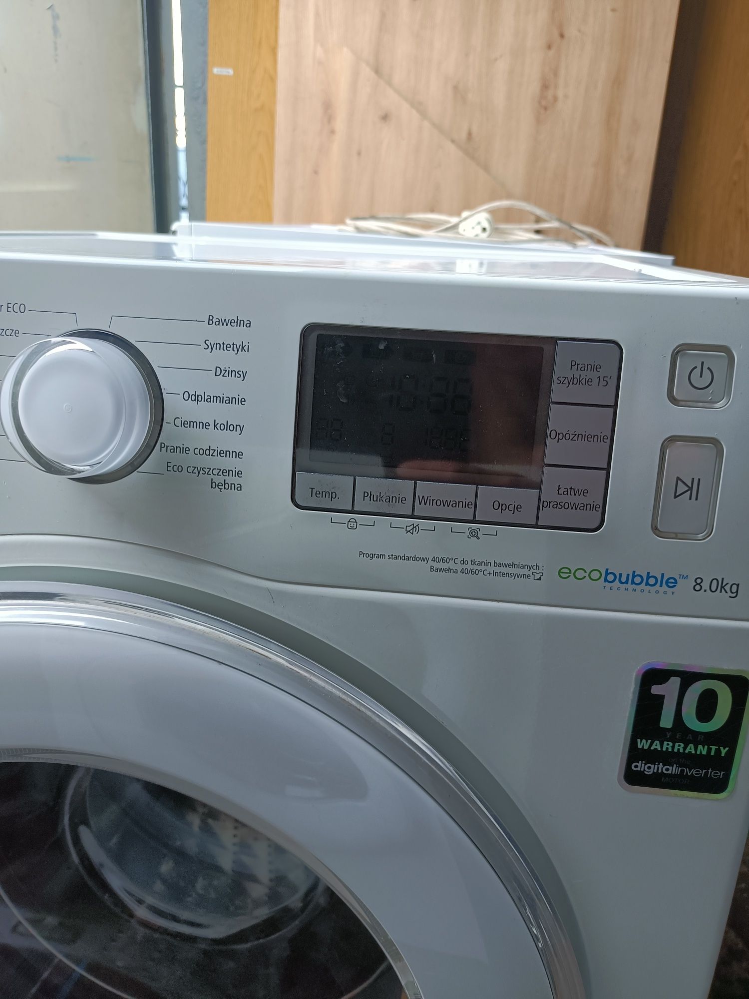 Pralka Samsung Eco Bubble WF80F5E5U4W