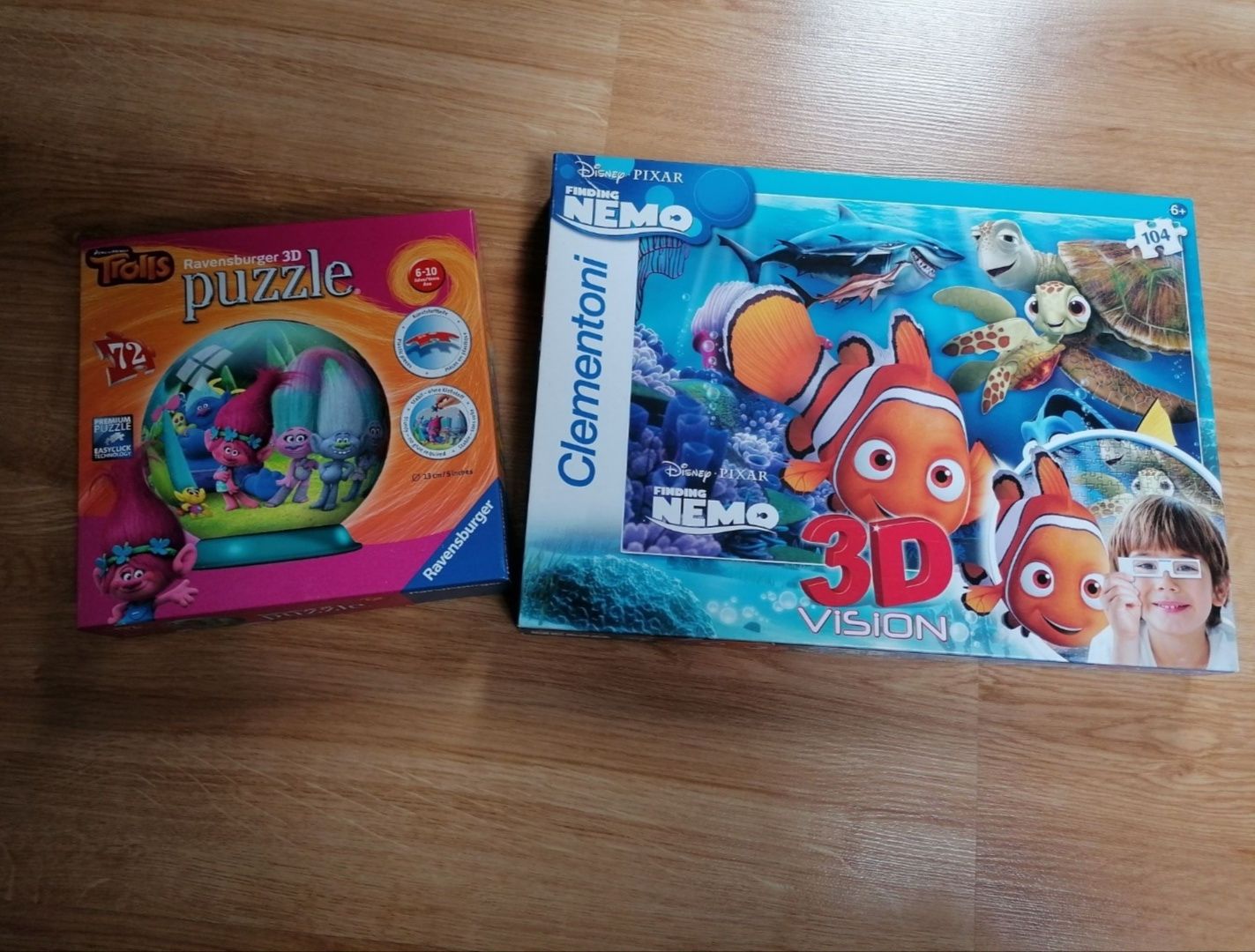 Puzzle 3D TROLLS i Nemo