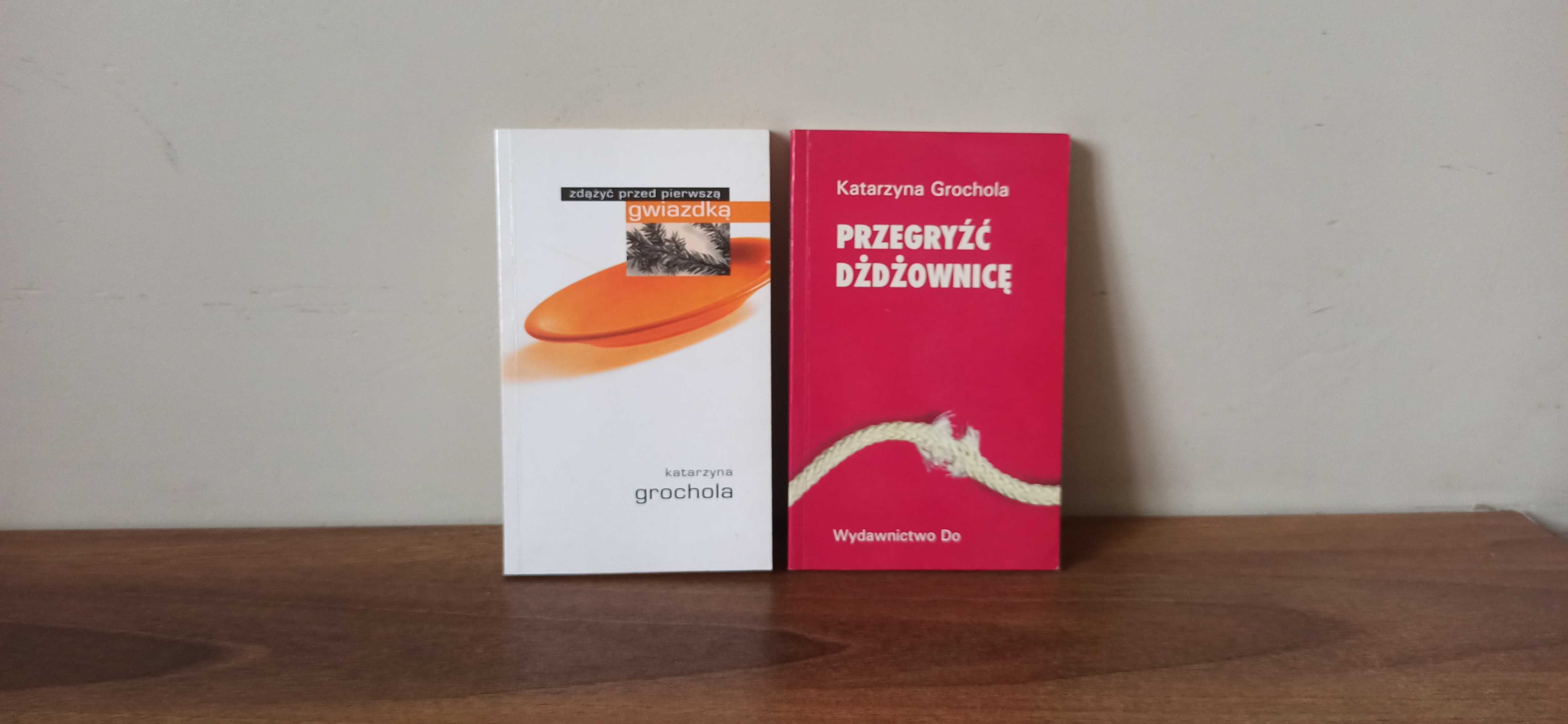 2 książki - Przegryźć dżdżownicę i Zdążyć przed gwiazdką - K. Grochola