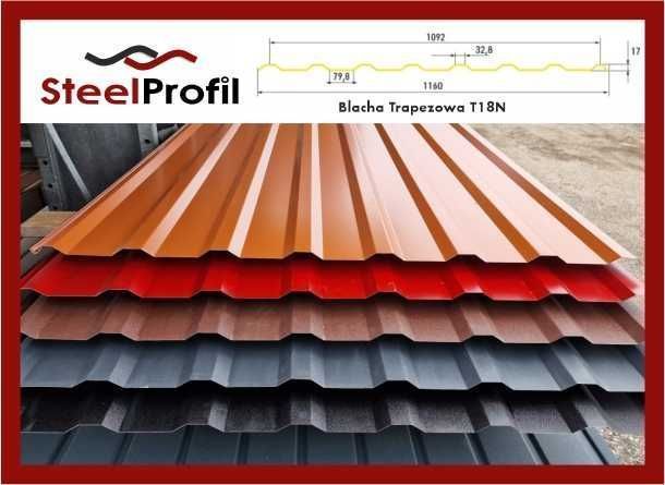 DOSTAWA GRATIS! Blachy Trapezowe T18 Blacha grafit trapezowa GWARANCJA