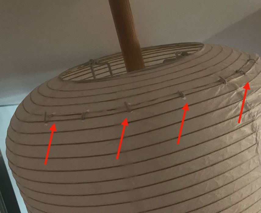 Lekko uszkodzona Lampa wisząca z papieru ryżowego Misaki Westwing