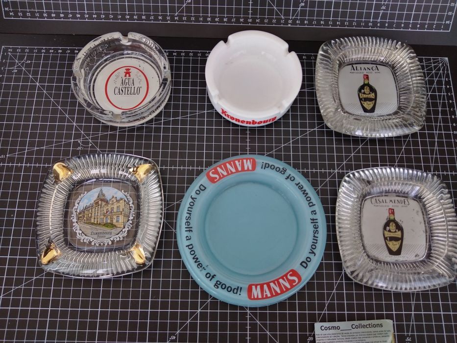 Cinzeiros Vintage de publicidade de bebidas etc